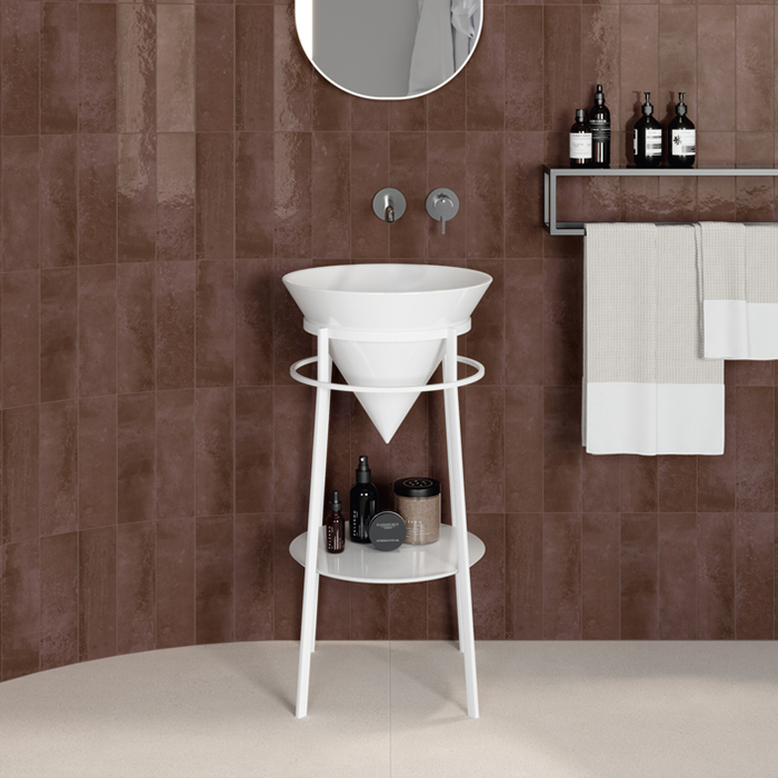 Kerama Marazzi CONO Металлическая структура напольная, цвет: белый матовый