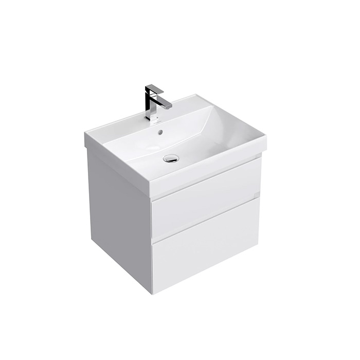 Kerama Marazzi Cubo Тумба подвесная, с ящиками, цвет: белая матовая