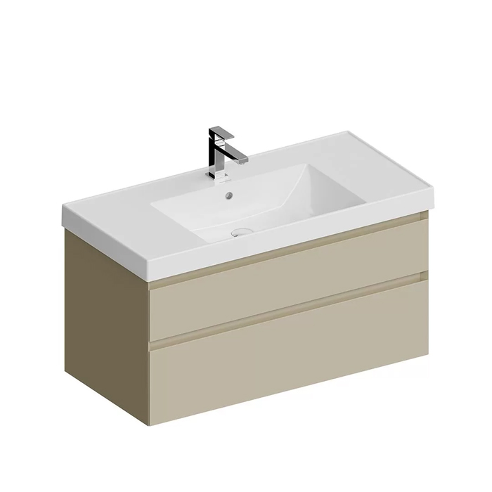 Kerama Marazzi Cubo Тумба подвесная, с ящиками, цвет: лимо матовая