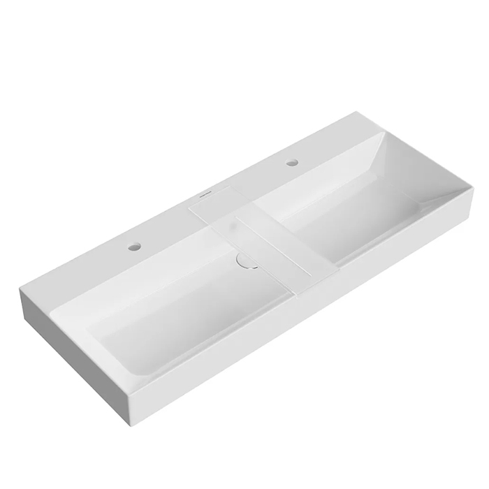 Kerama Marazzi Grande Раковина подвесная, с 2 отв, цвет: белый глянцевая