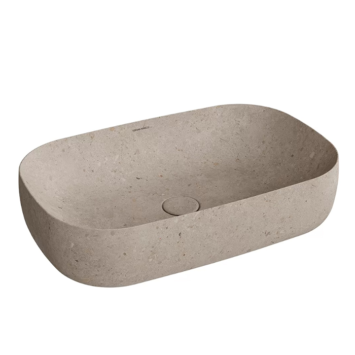 Kerama Marazzi Magica Раковина накладная, без отв, цвет: бежевый камень