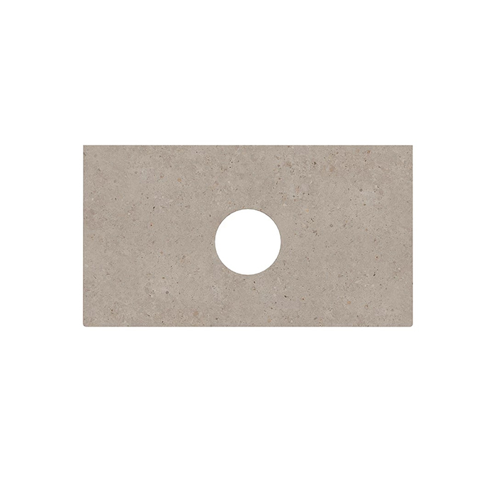 Kerama Marazzi Magica Столешница из керамогранита для накладных раковин Риккарди, без отв, цвет: бежевый матовый