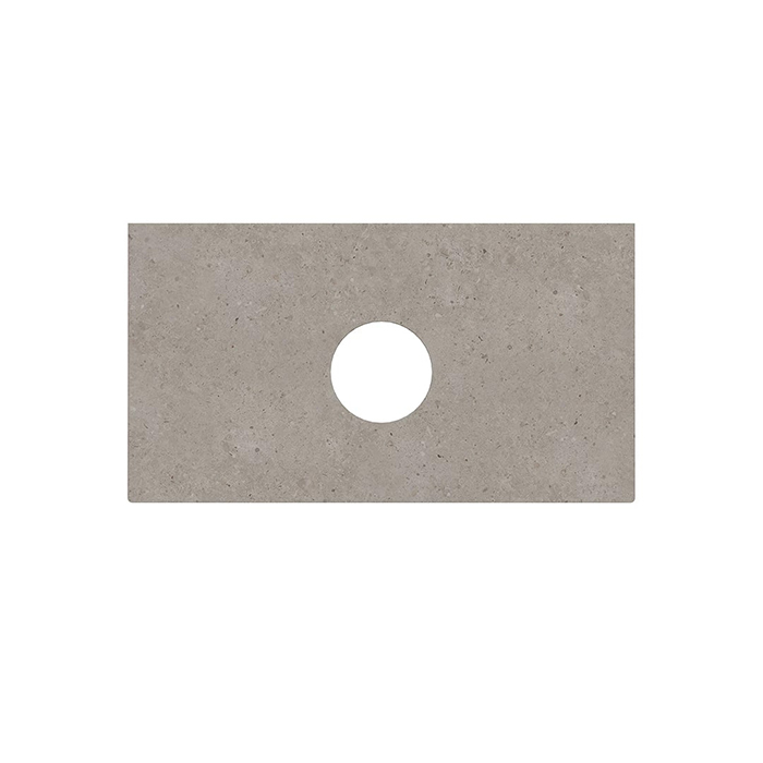 Kerama Marazzi Magica Столешница из керамогранита для накладных раковин Риккарди, без отв, цвет: серый матовый