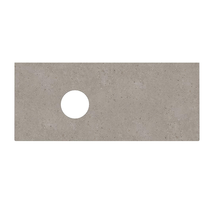 Kerama Marazzi Magica Столешница из керамогранита для накладных раковин Риккарди, без отв, цвет: серый матовый