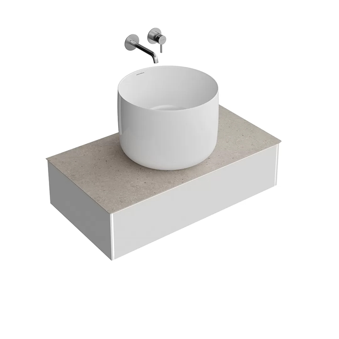 Kerama Marazzi Magica Тумба подвесная, 1 ящик, цвет: утренний серый матовый