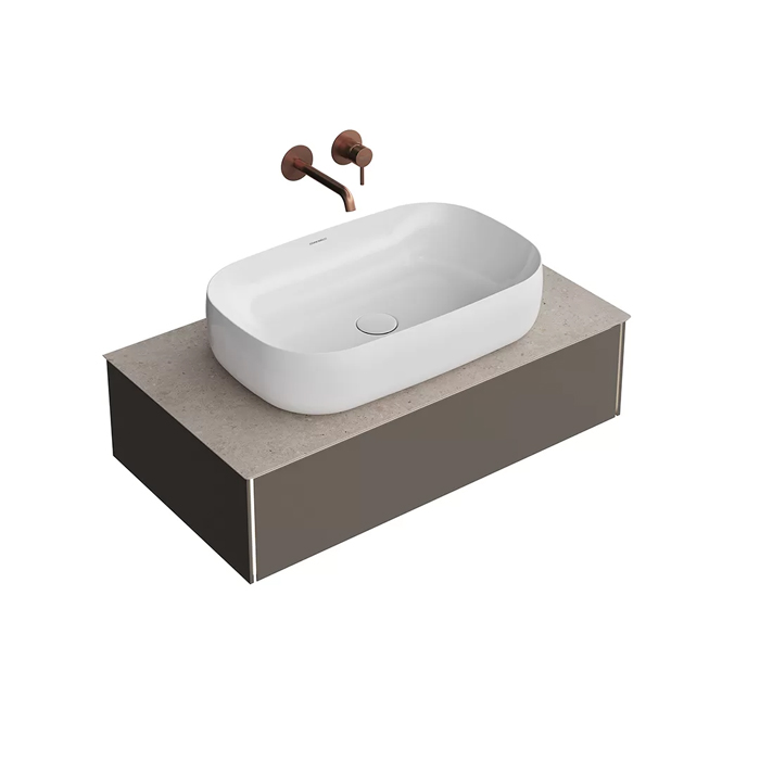 Kerama Marazzi Magica Тумба подвесная, 1 ящик, цвет: вечерний серый матовый