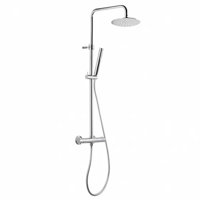 Kerama Marazzi Ole Душевая стойка, с верхним душем, термостатическим смесителем, ручным душем и держателем, цвет: хром
