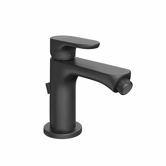 Kerama Marazzi Ole Смеситель для биде, на 1 отв, с донным клапаном, цвет: черный матовый