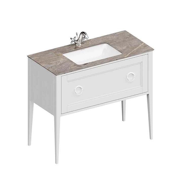 Kerama Marazzi Plaza Classic Тумба напольная, 1 ящик, цвет: белый матовая