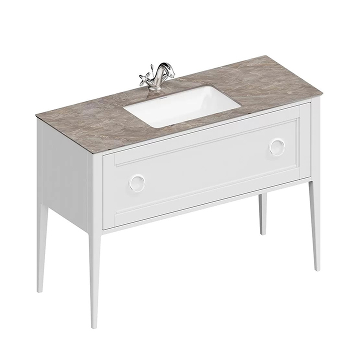 Kerama Marazzi Plaza Classic Тумба напольная, 1 ящик, цвет: белый матовая