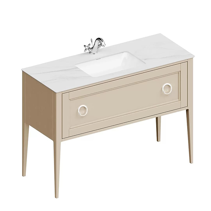 Kerama Marazzi Plaza Classic Тумба напольная, 1 ящик, цвет: капучино матовый