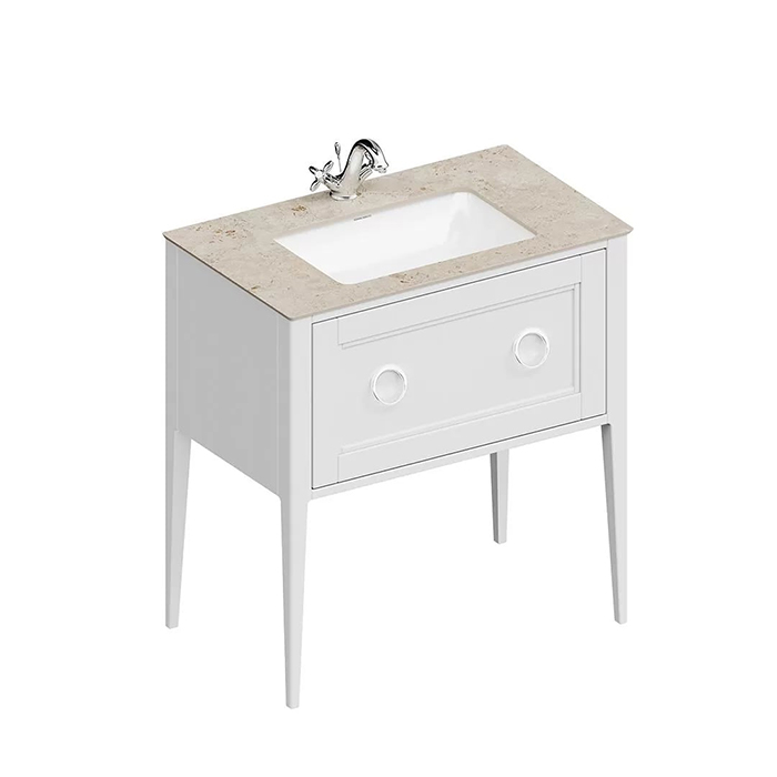 Kerama Marazzi Plaza Classic Тумба напольная, 1 ящик, цвет: белый матовая