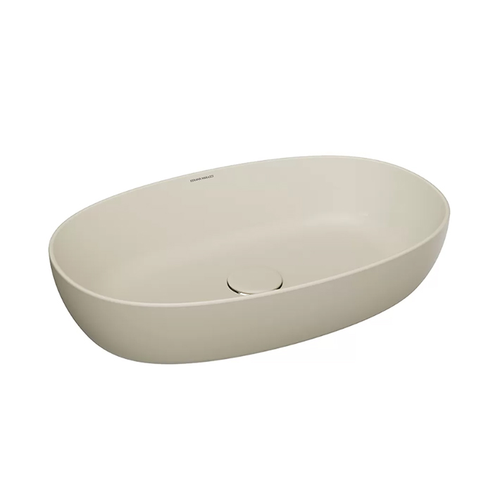 Kerama Marazzi Plaza Раковина накладная, с 1 отв, цвет: песочная матовая
