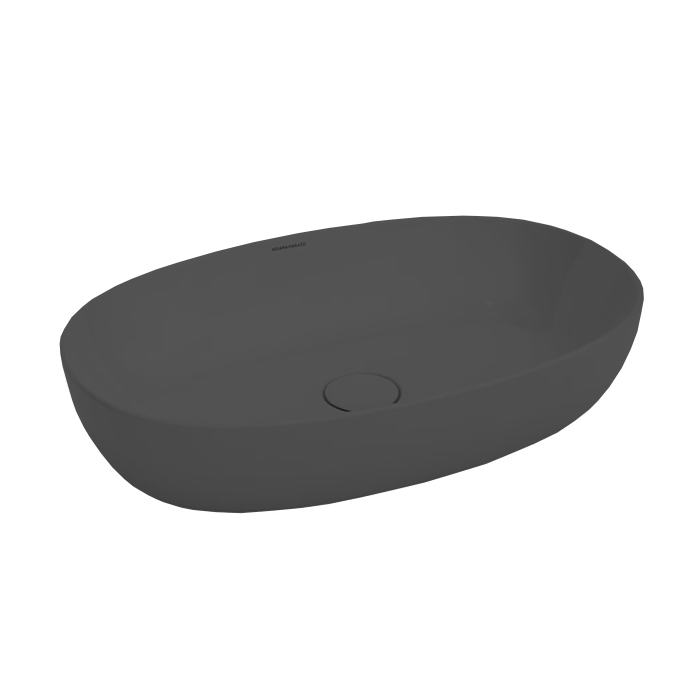 Kerama Marazzi Plaza Раковина накладная, с 1 отв, цвет: черный матовый