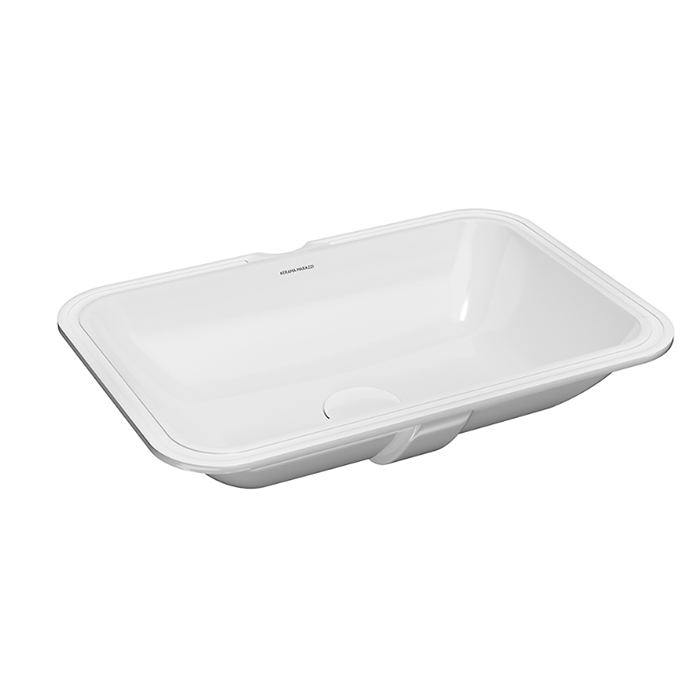Kerama Marazzi Plaza Раковина встраиваемая снизу, без отв, цвет: белый глянцевая