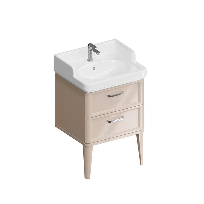 Kerama Marazzi Pompei Тумба подвесная, с 2 ящиками, цвет: камео бежевый глянцевый