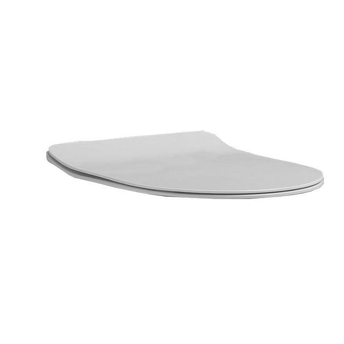 Kerasan Flo сиденье SLIM,крепление хром, микролифт, цвет: белый матовый