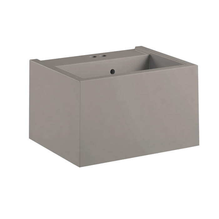 Kerasan Kanaal Раковина подвесная,с 2 отв, цвет: Matt Grey
