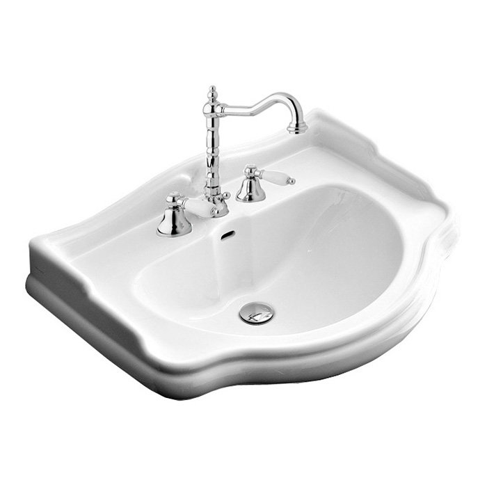 Kerasan Retro Раковина, 3 отв, цвет: белый
