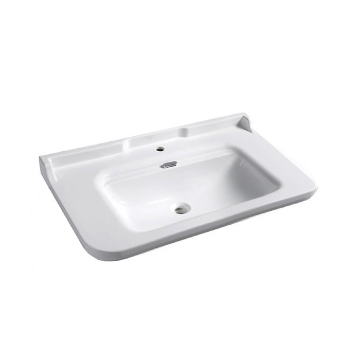 Kerasan Waldorf Раковина, 1 отв, керамическая, цвет: белый/хром