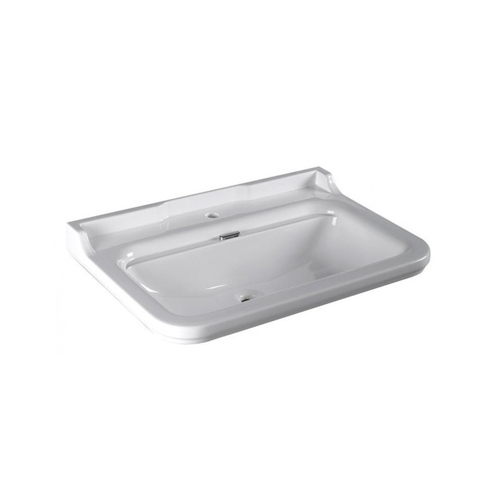 Kerasan Waldorf Раковина, 1 отв, керамическая, цвет: белый/хром
