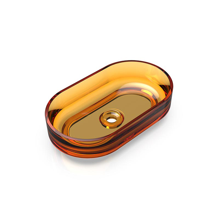 Knief Ellipse Shape Раковина накладная, без отв, из полимерного материала, цвет: Arangonit # 050