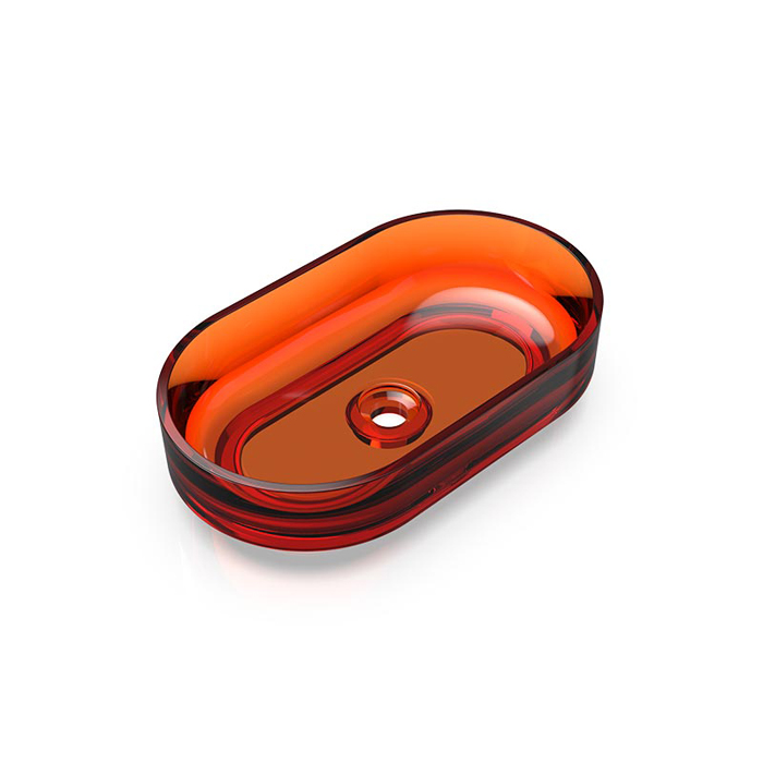 Knief Ellipse Shape Раковина накладная, без отв, из полимерного материала, цвет: Jaspis # 070
