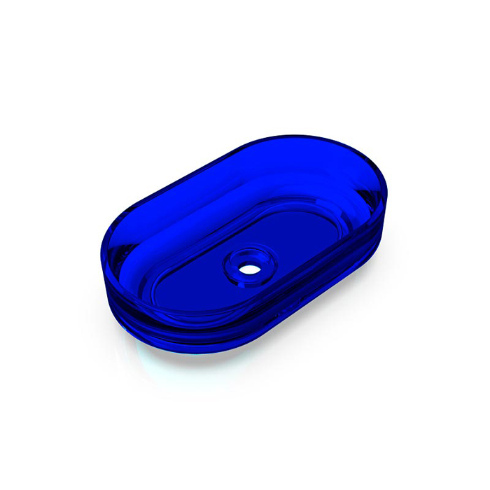 Knief Ellipse Shape Раковина накладная, без отв, из полимерного материала, цвет: Marine blue # XXX