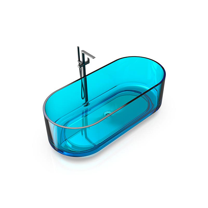 Knief Ellipse shape Ванна отдельностоящая, из полимерного материала, цвет: Aquamarin Blue # 100