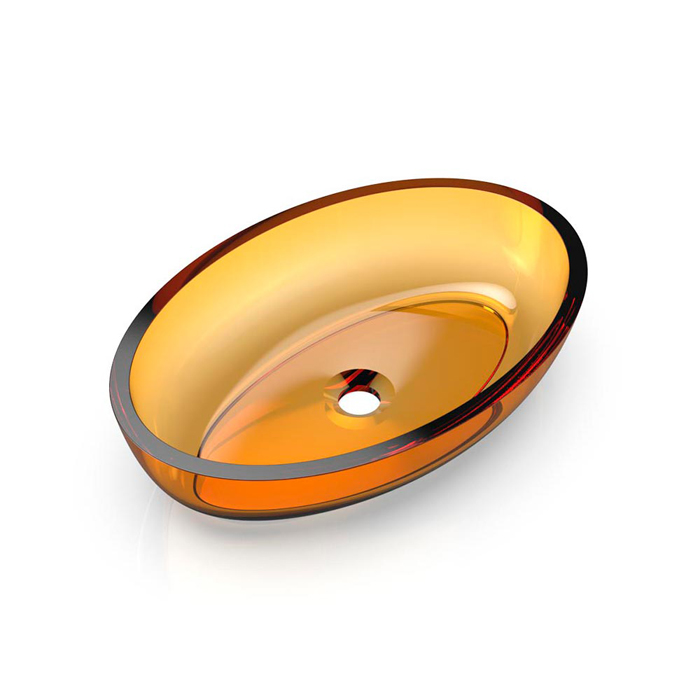 Knief Oval Shape Раковина накладная, без отв, из полимерного материала, цвет: Arangonit # 050