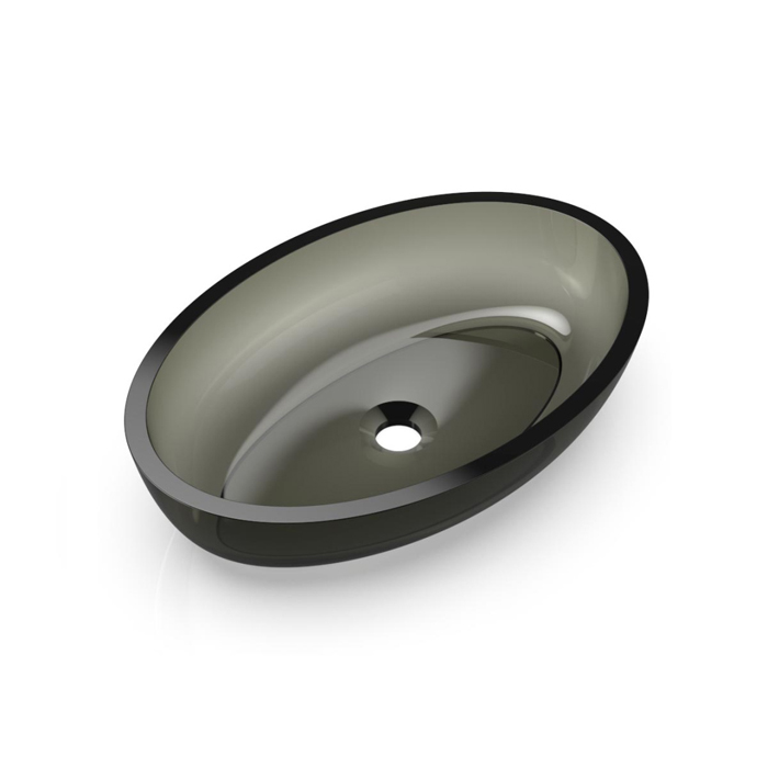 Knief Oval Shape Раковина накладная, без отв, из полимерного материала, цвет: Turmalin # 020
