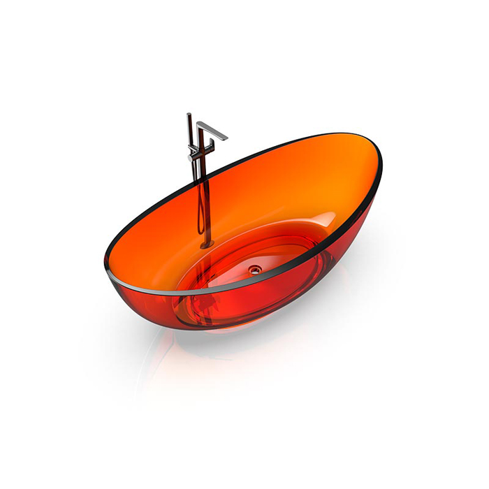 Knief Oval Shape Ванна отдельностоящая, из полимерного материала, цвет: Citrin # 060