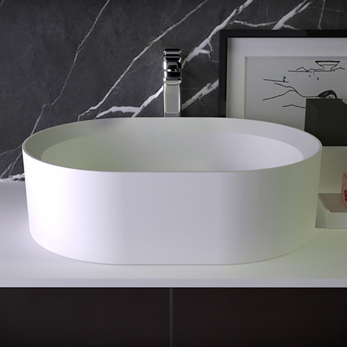 KNIEF Pearl Раковина, без отв, накладная, без перелива, цвет: белый матовый