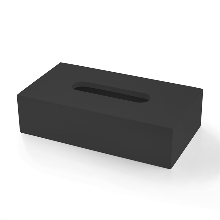 3SC BeMood Black Контейнер для бумажных салфеток настольный, цвет: черный