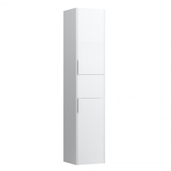 Laufen Base Шкаф высокий, 2 дверцы, петли справа, 1 ящик, 4 стекл. полки, цвет: белый глянцевый