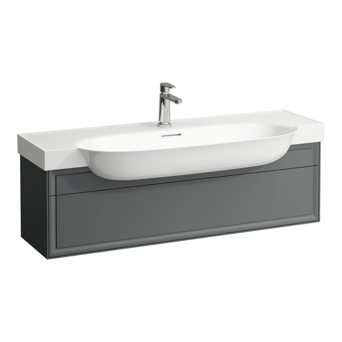 Laufen New Classic Тумба с раковиной, 1 ящик, подвесная, цвет: серый