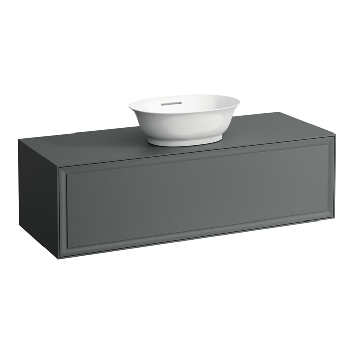 Laufen New Classic Тумба с раковиной, 1 ящиком, подвесная, цвет: серый