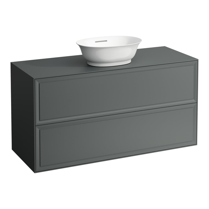 Laufen New Classic Тумба с раковиной, 2 ящика, подвесная, цвет: серый