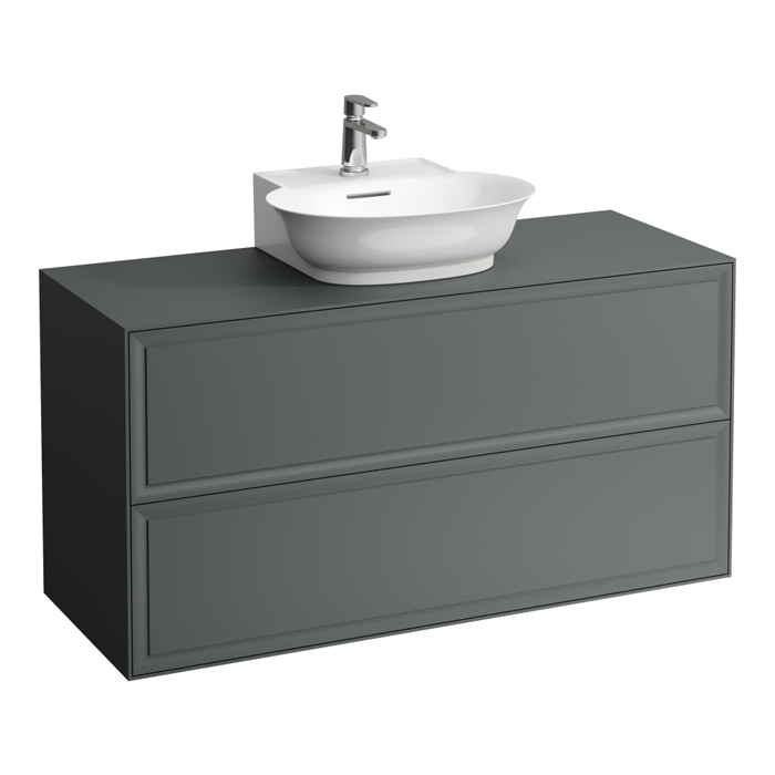 Laufen New Classic Тумба с раковиной, 2 ящика, подвесная, цвет: серый