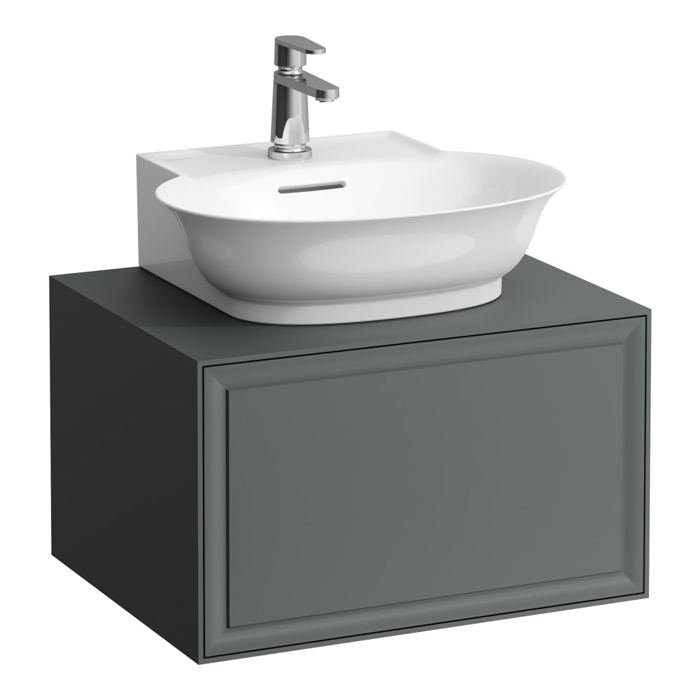 Laufen New Classic Тумба с раковиной, 1 ящик, подвесная, цвет: серый