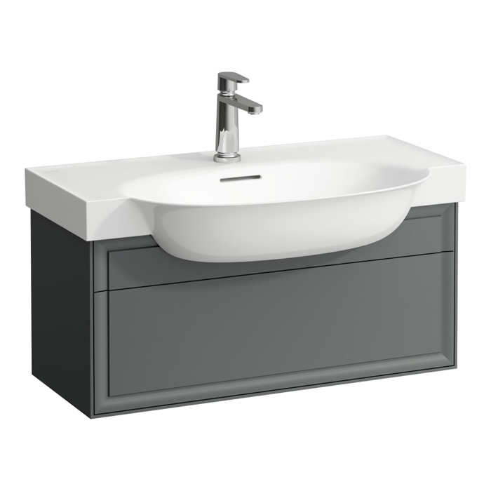 Laufen New Classic Тумба с раковиной, 1 ящик, подвесная, цвет: серый