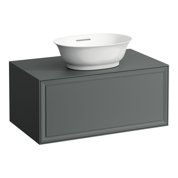 Laufen New Classic Тумба с раковиной, 1 ящик, подвесная, цвет: серый