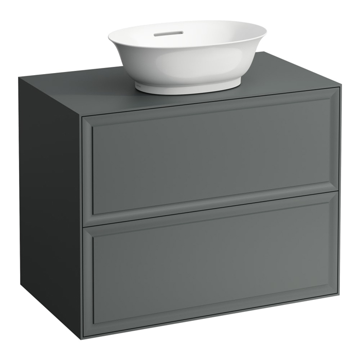 Laufen New Classic Тумба с раковиной, 2 ящика, подвесная, цвет: серый