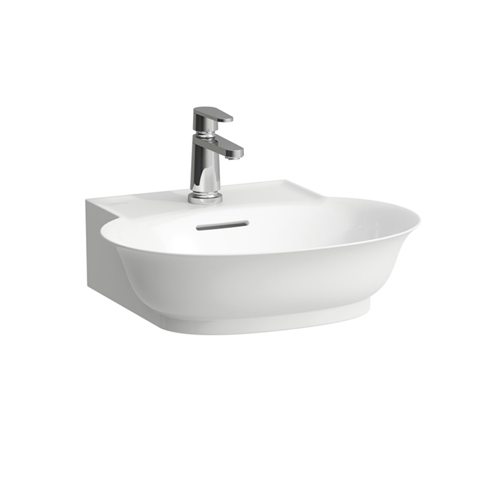 Laufen New Classic Раковина-мини, 1 отв, накладная, с переливом, цвет: белый матовый