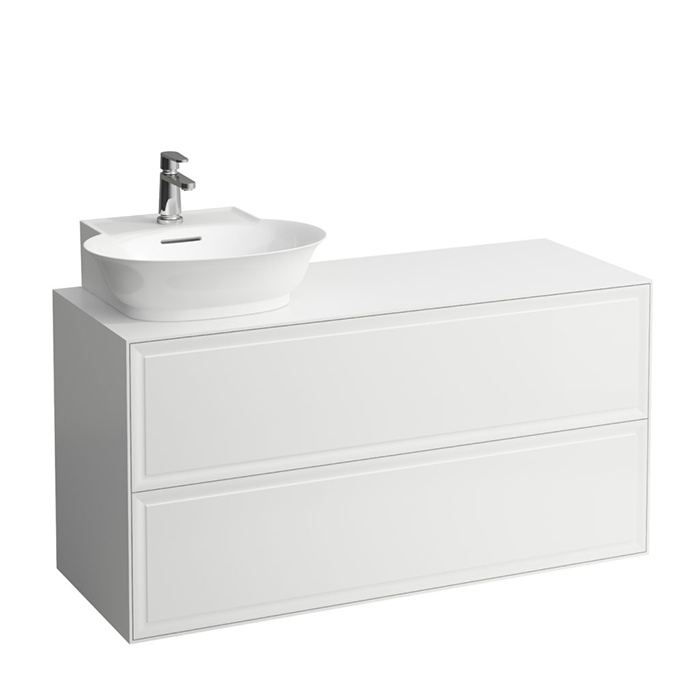 Laufen New Classic Тумба с раковиной, SX, 2 ящика, подвесная, цвет: белый глянцевый