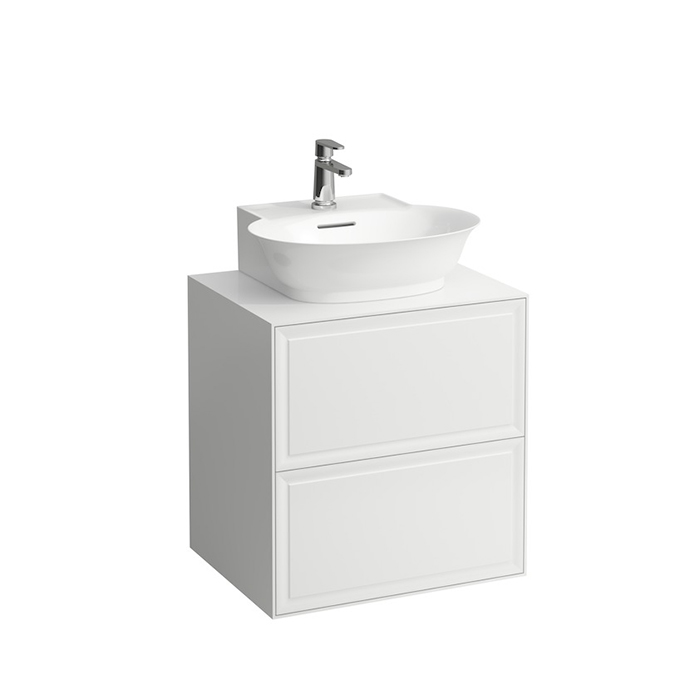 Laufen New Classic Тумба с раковиной, 2 ящика, подвесная, цвет: белый глянцевый