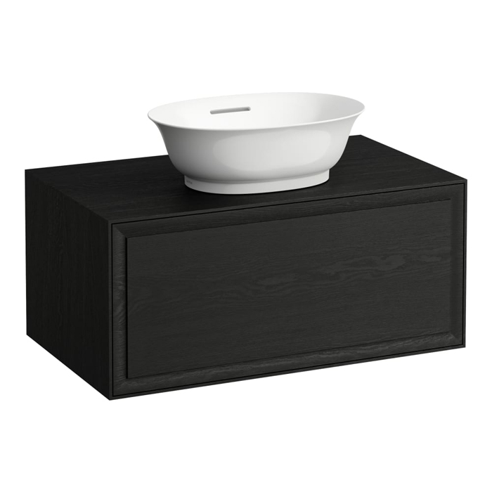 Laufen New Classic Тумба с раковиной, 1 ящик, подвесная, цвет: черный дуб