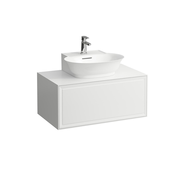 Laufen New Classic Тумба с раковиной, 1 ящиком, подвесная, цвет: белый глянцевый (для раковины 816852)
