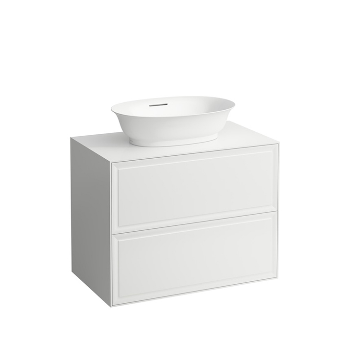 Laufen New Classic Тумба с раковиной, 2 ящика, подвесная, цвет: белый глянцевый (для раковины 812852, 812853)