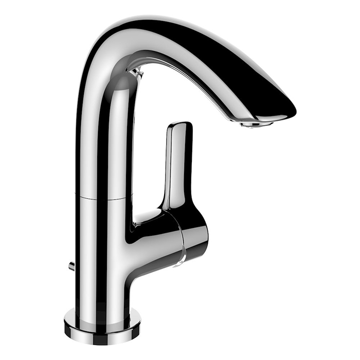 Laufen Curveprime Смеситель для раковины, на 1 отв, цвет хром